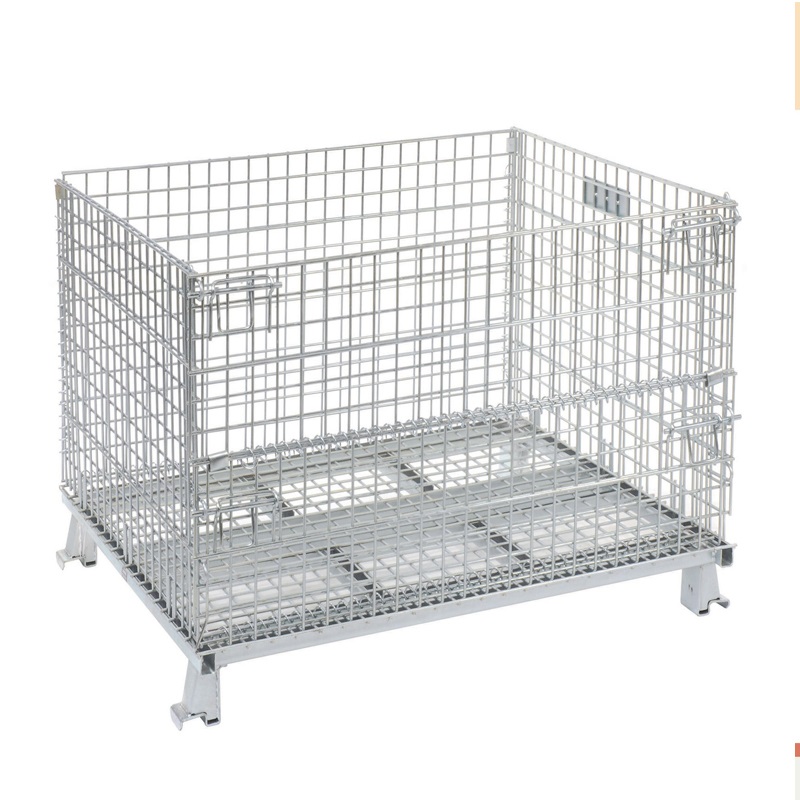 Heavy Duty Steel High capacity warehouse Mesh box wire cage metal bin storage container