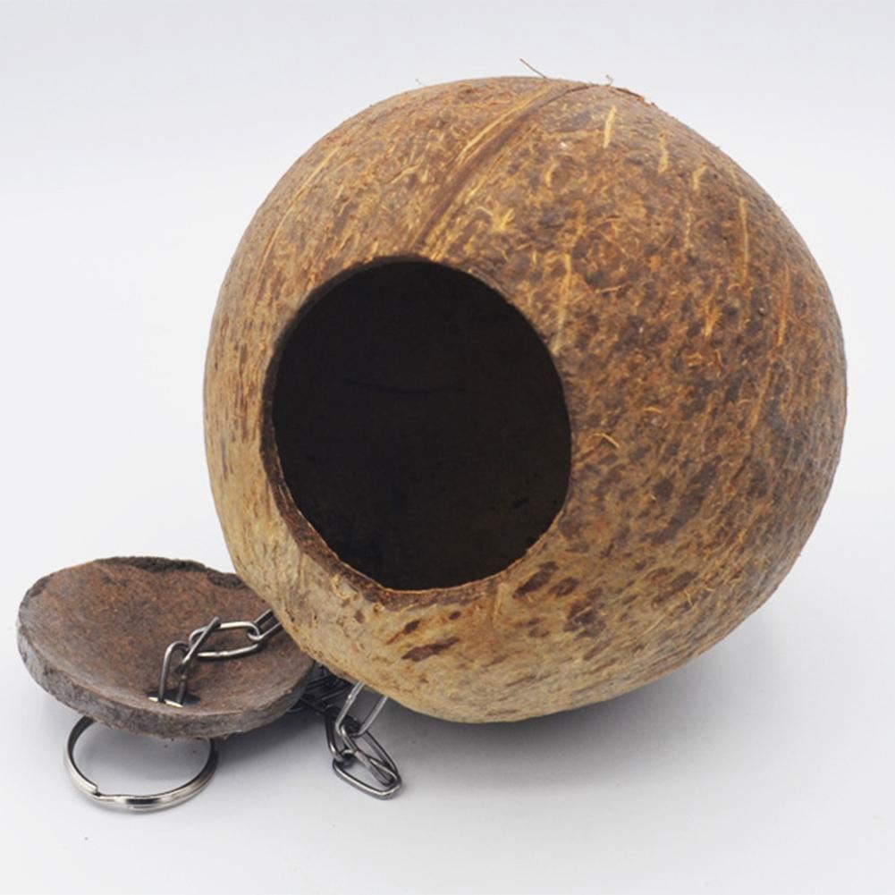 Aquarium Fish Tank Parrot Cage Natural Coconut Shell Bird Nest