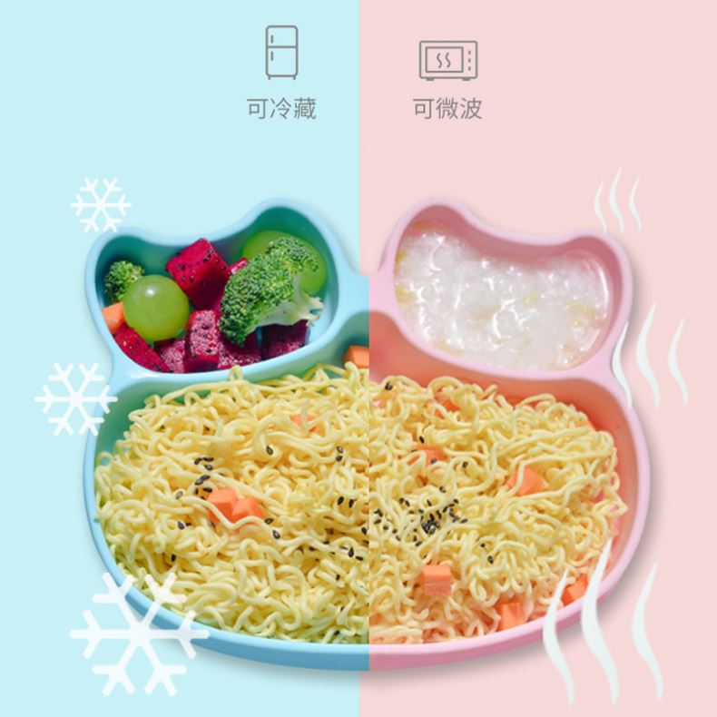 Baby Supplies Feeding Tools Set New 2021 Silicone Baby Suction Plate Bowl