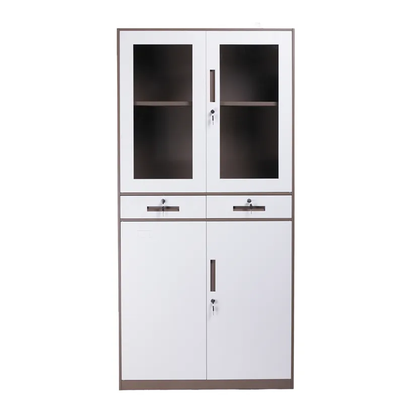 wholesale ready assembled steel filling cupboard with 2 drawer
