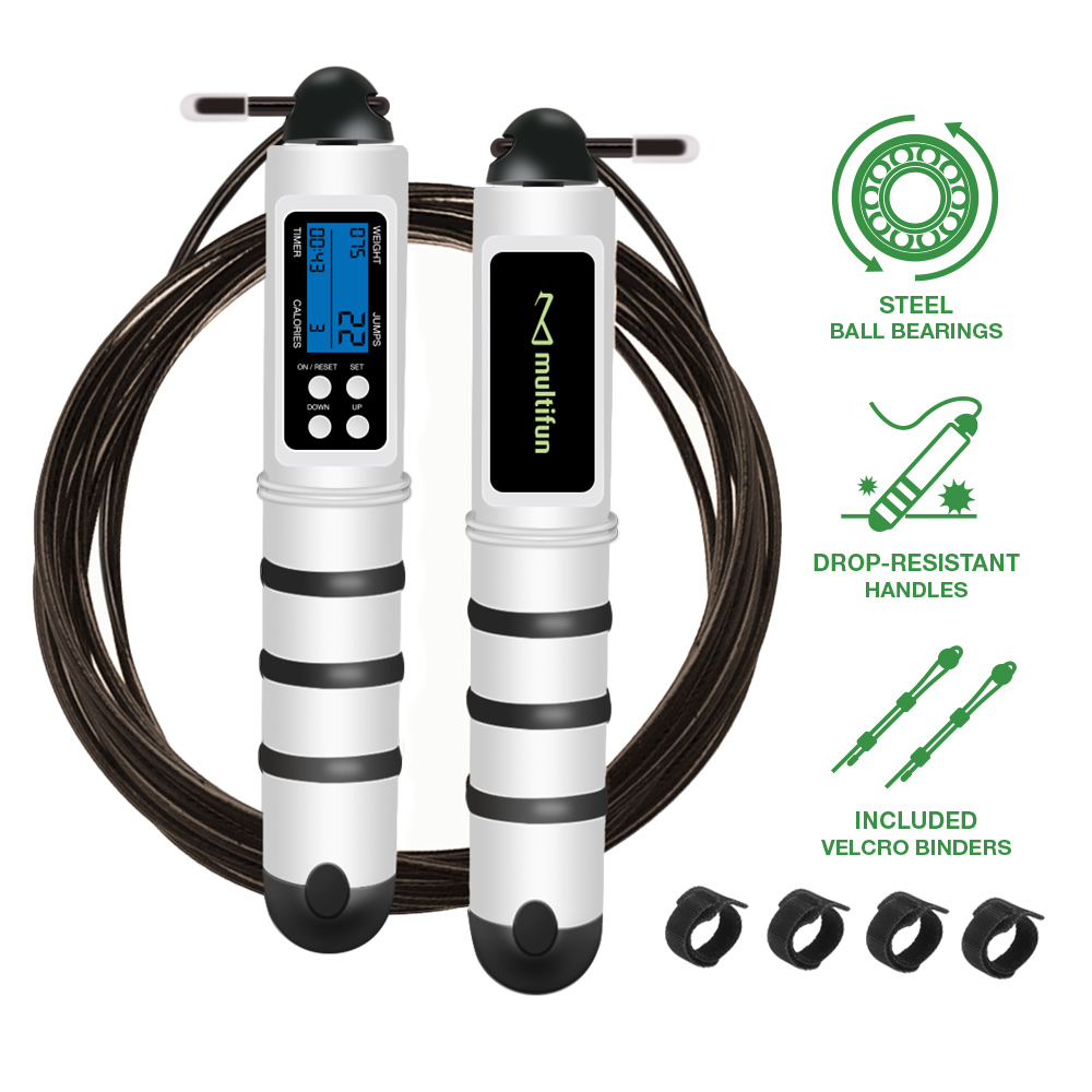 Ready to ship skipping rope electronic high speed training long jump ropes