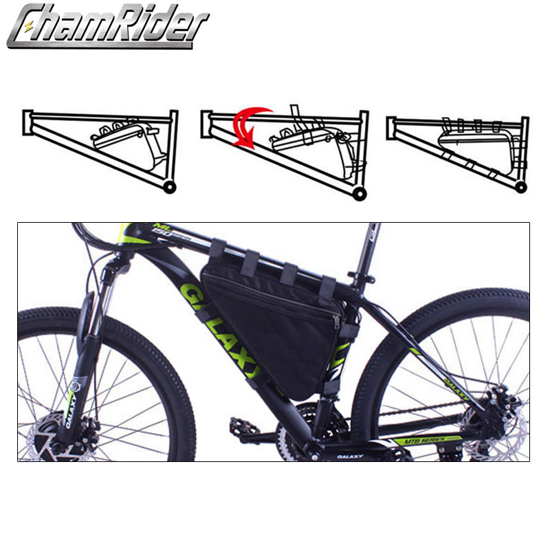 Треугольная батарея ChamRider 18650, 21700 Оригинальная батарея 36 в 48 в 52 в для электровелосипеда, аккумулятор большой емкости 40 Ач 250 Вт-1500 Вт, супермощная