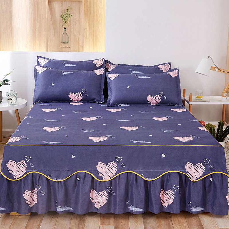 Hot purple bed skirt king queen sizes bed skirt bed sheet