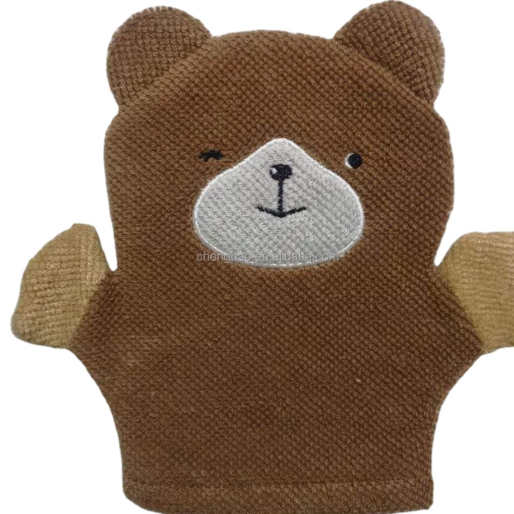 Microfiber Cartoon bath mitt