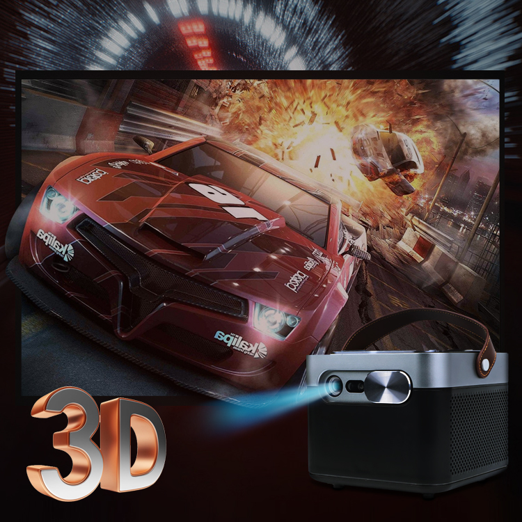 DLP 3D 4K Projector Full HD 1920 x 1080 Native 3GB DDR 32GB ROM Wireless Mini Projector Android Smart Portable