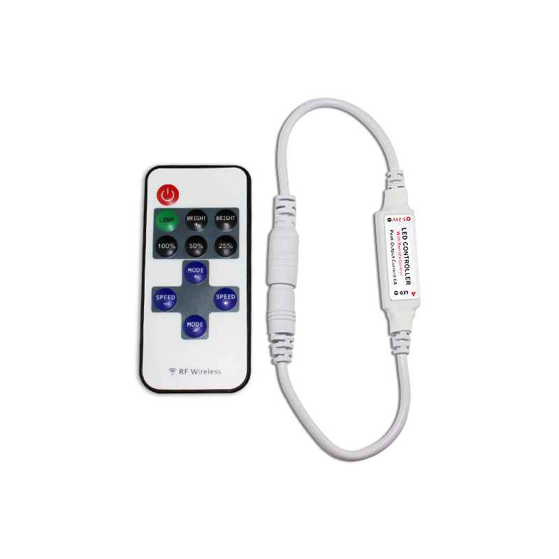 DC12V DC5-24V 11Key MINI RF беспроводной Одноцветный 10Key 17Key MINI RF RGB мини RF контроллер для световой ленты 5050 3528