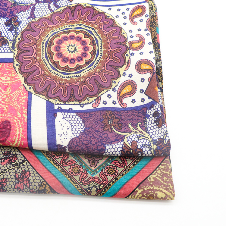 Wholesale cheap prcie soft colorful custom in stock 125gsm 100% polyester digital printing fabric