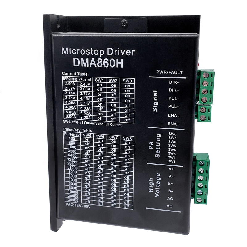 AC24-80V DC24-80V DMA860H микро шаговый двигатель 2 фазы Драйвер Шагового Электродвигателя для nema 34 (Национальная ассоциация владельцев электротехнических 42 Шаговый Мотор контроллер