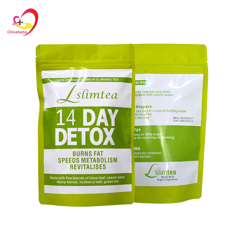 Private label 14 Day Teatox Detox Herbal Tea Supplement Flat Tummy Tea Cleanse and Detox