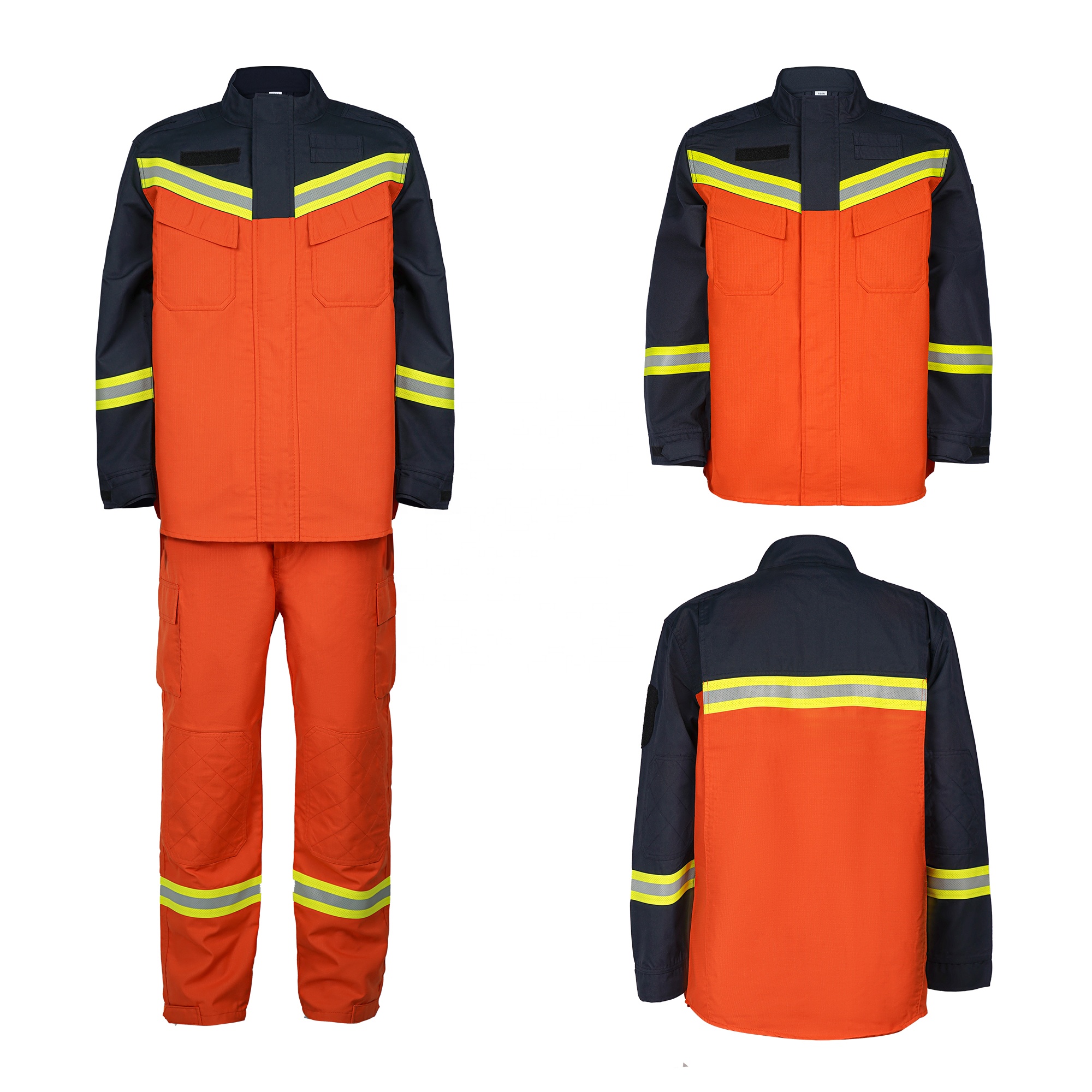 Firefighter uniform Different Style OEM Factory sale EN469 Aramid Nomex Fire retardant FireFighting suits
