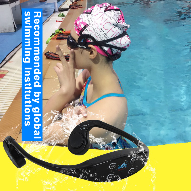 Water Sports Swim Training Tool FM Transmitter Walkie talkie Headset Wireless H-903 Bone Conduction Headset Swimming Earphones