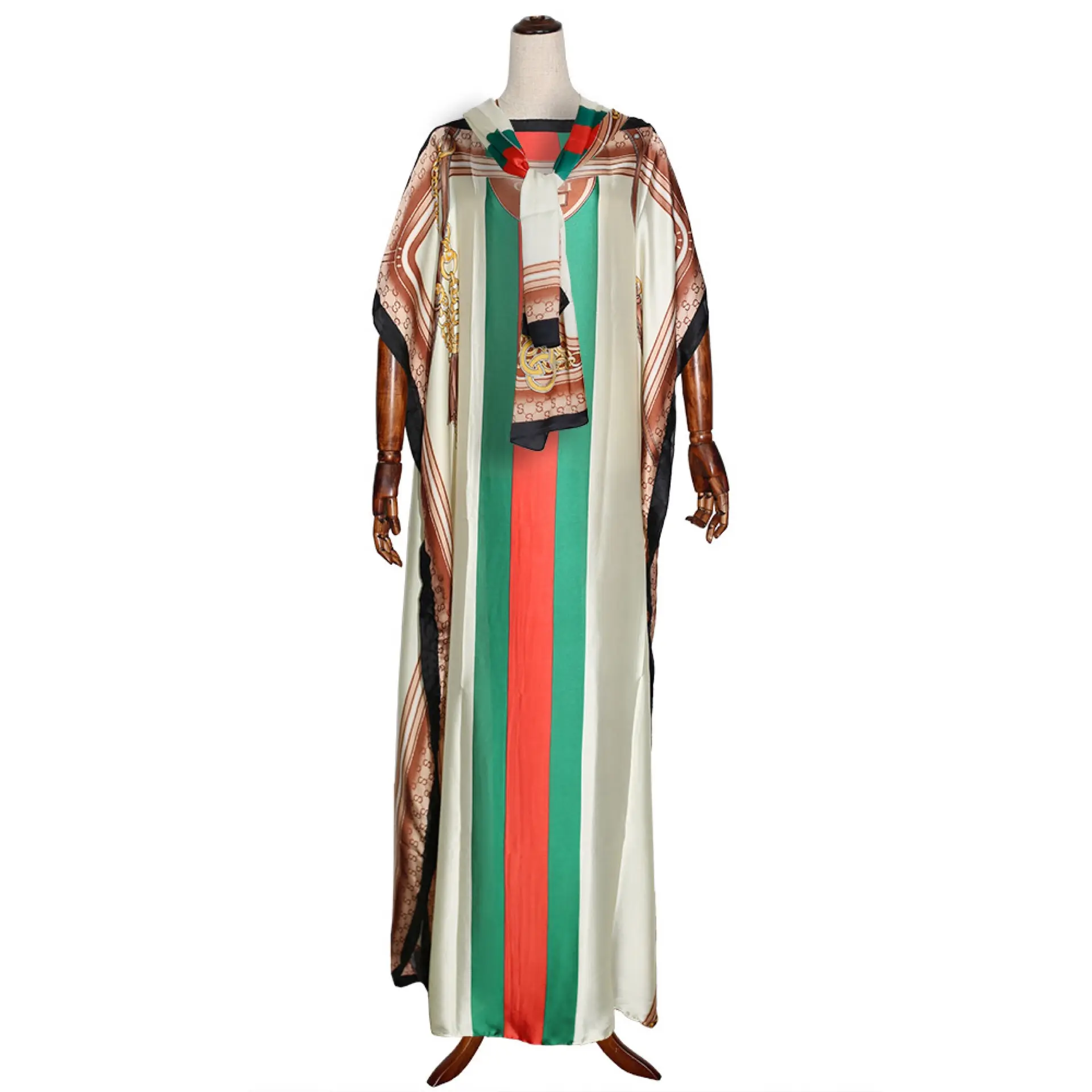 2021 WOMEN PRINTED AFRICAN ABAYA MIDDLE EAST KAFTAN STYLE PLUS SIZE WOMEN COLORFUL PRINTED
