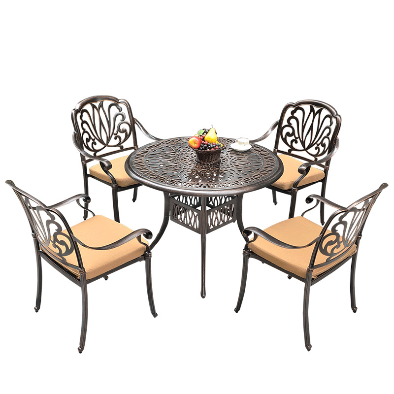 outdoor furniture garden patio sets wrought iron aluminum garden table and chairs