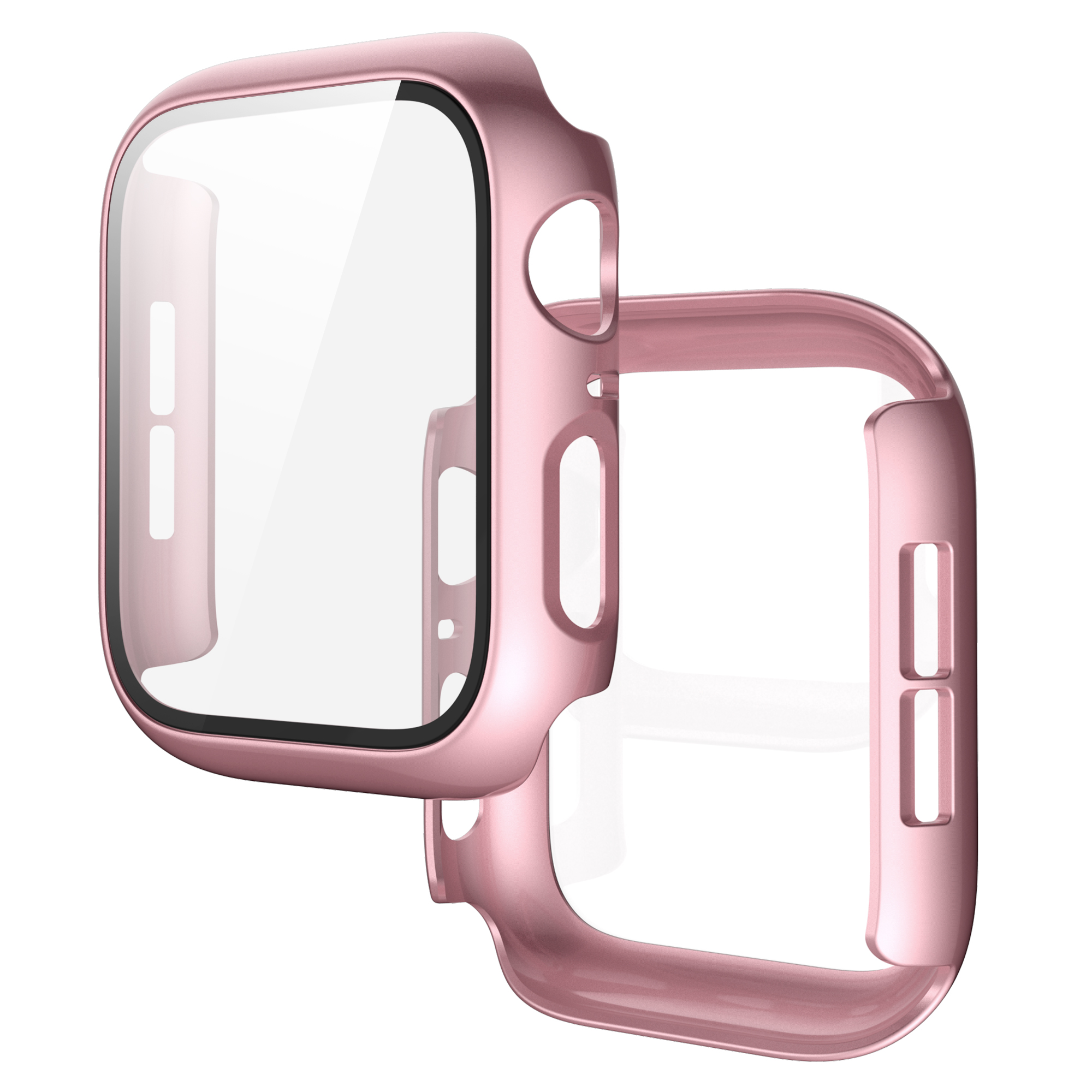 Жесткий защитный чехол из поликарбоната и закаленного стекла для Apple Watch серии 7/6/5/4/3/2/1/se 40 мм 44 мм 38 мм 42 мм i Watch