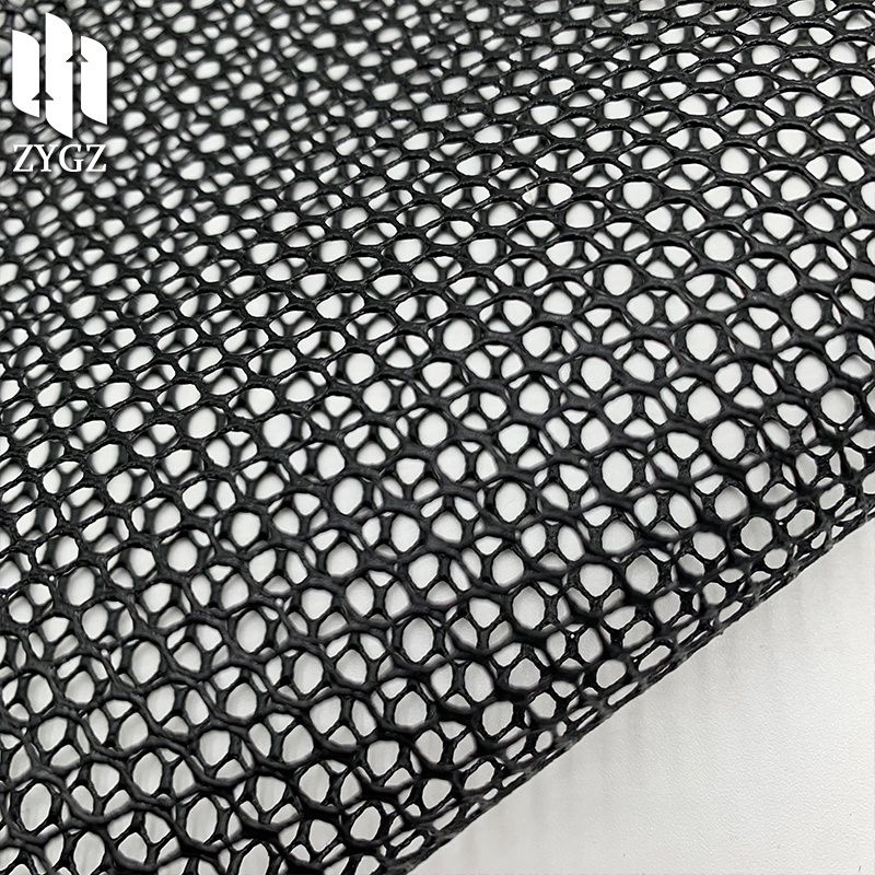 TPU material slippers shoe material mesh fabric black and white gray three color mesh