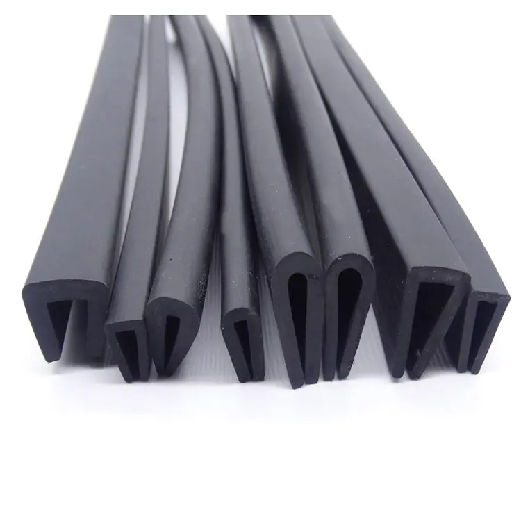 Flat Rubber Seal Strip Customized Flat D E U P EPDM Rubber Building House Curtain Wall Door Bottom Window Seal Strip