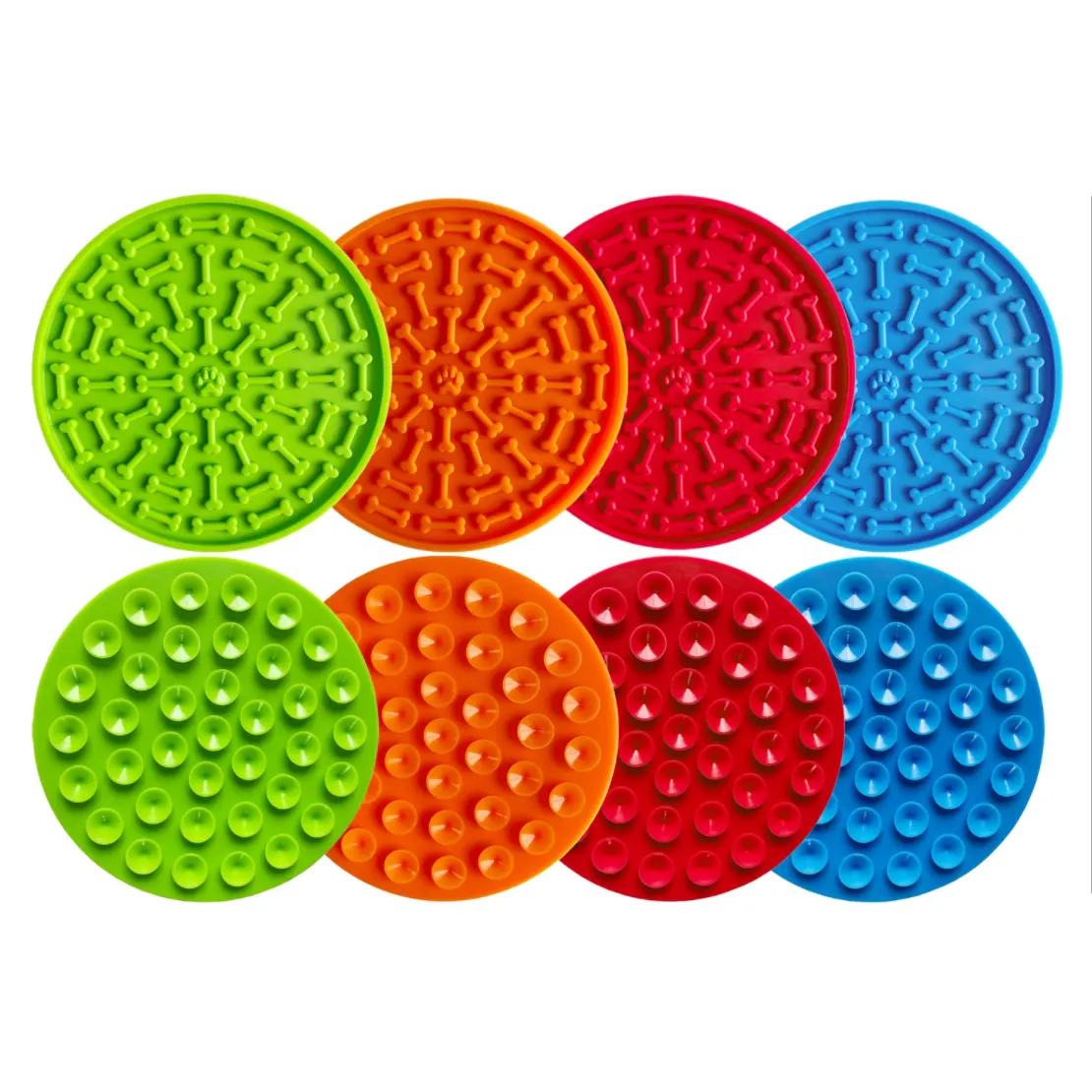 Licking Mat for Dog Cat Washing Distraction Device Slow Treat Dispensing Mat Slow Feeder Dog Bowls Puzzle Food Stop Bloat