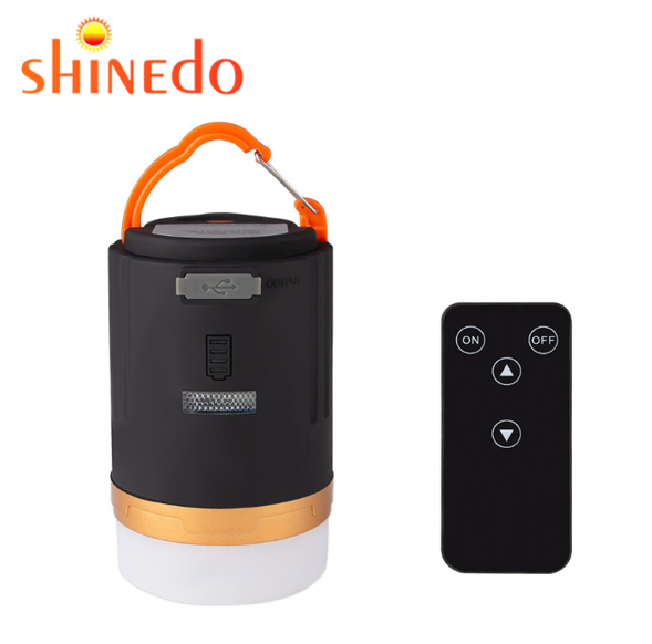 Multifunctional Waterproof Camping LED Lamp Portable Remote Control Hanging Lanterns USB Rechargeable Emergency Lights