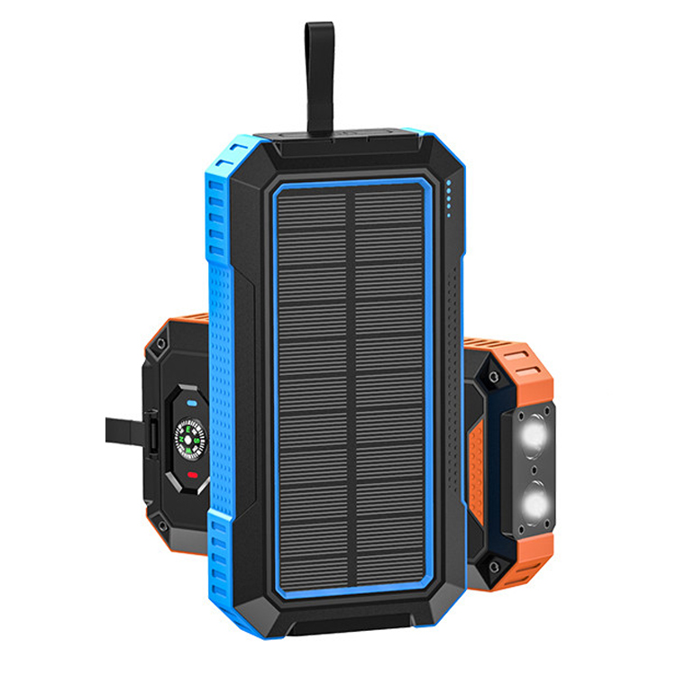 High Capacity 15W Wireless Solar Phone Charger 30000mah Power Bank Powerbank Solar Charger 30000mah