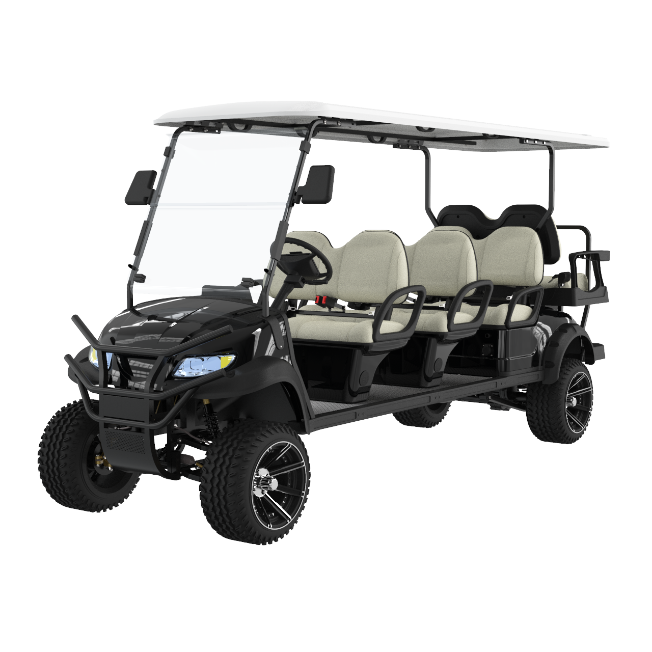 Factory Prices 6 Person Luxury Electric Golf Car Customized Battery Color Origin Type Seats Intelligent High End Golf Carts