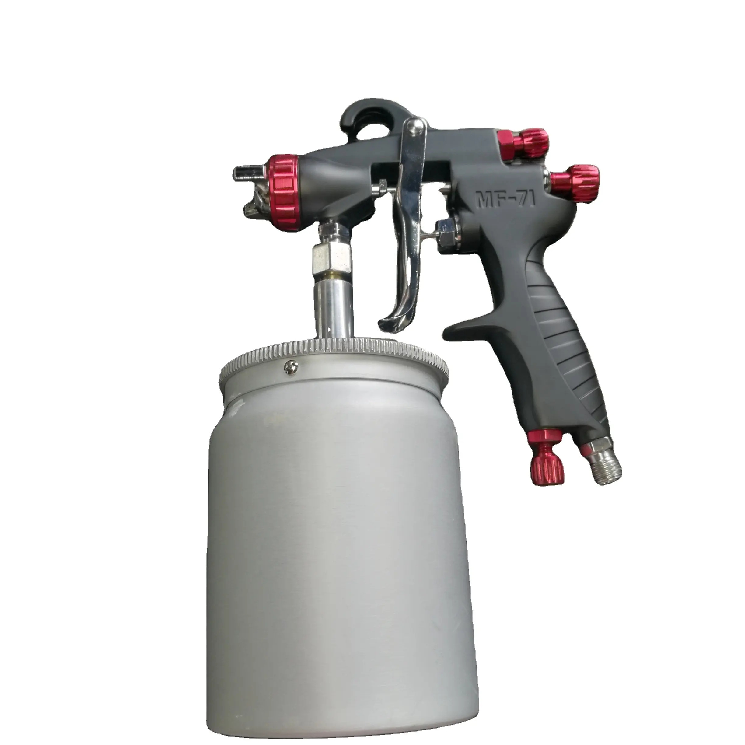 single head spray gun MF-71 WITH bottle black for spray chrome painting liquid image