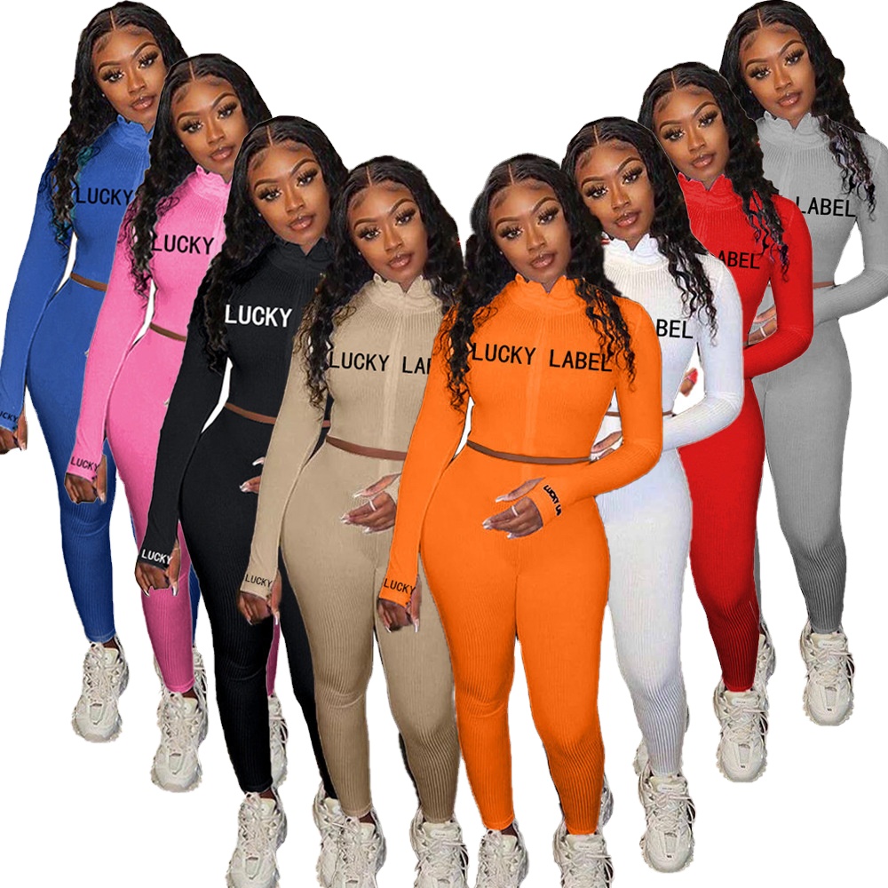 Autumn Women's clothing Jogger Suit Sportwear Long Sleeve Outfits Women Two Piece trousers Set Fitness fall 2021 women clothes