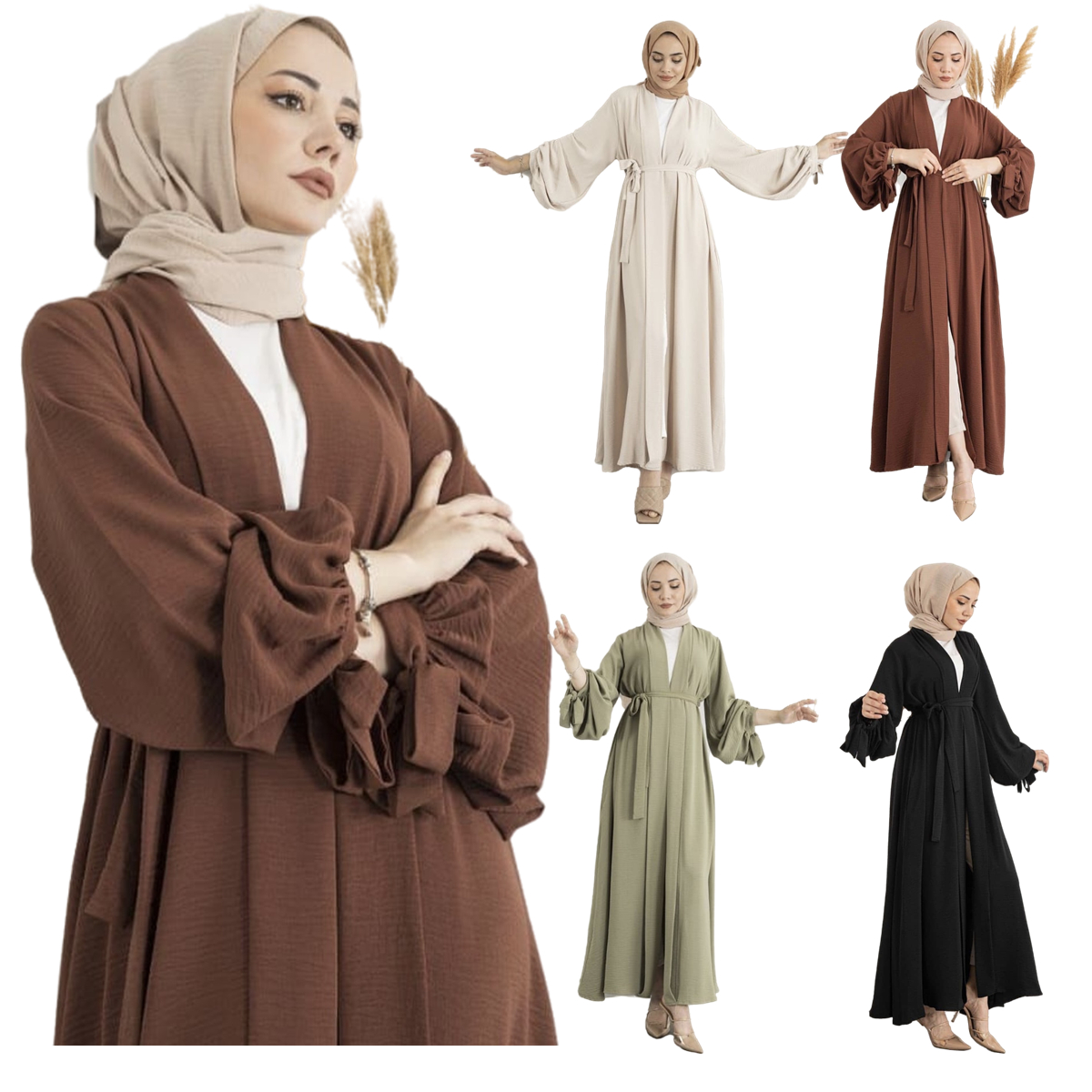 HJ PMDR01 middle east islamic clothing wholesale open women muslim long dress dubai maxi abaya
