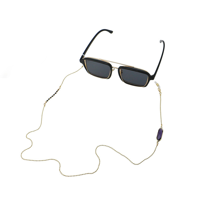 Glasses Chain 2021 Individual Cool Decorative Blue Diamond Gold Pin Glasses Chain