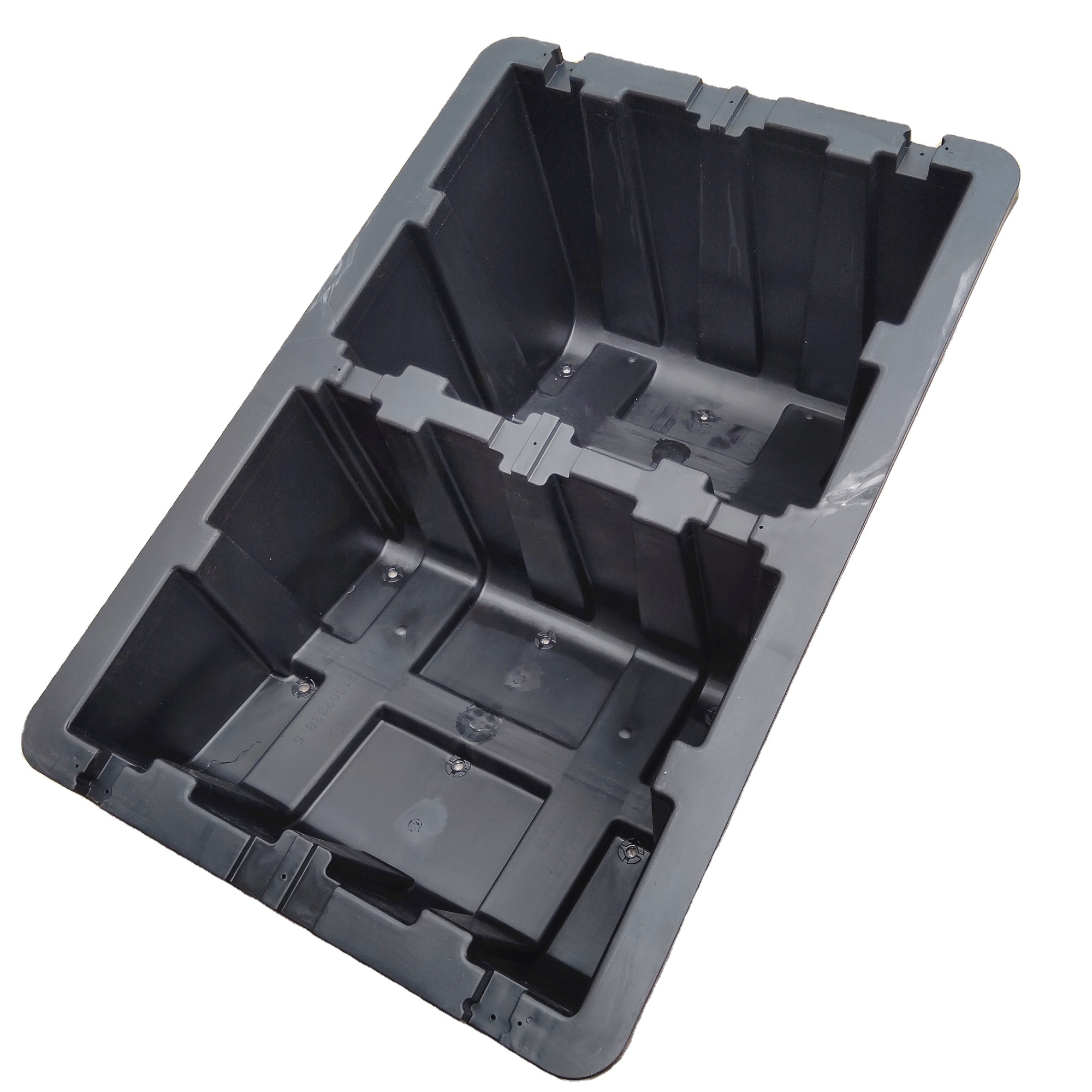 Простая установка, пластиковый плоский балласт для крыши HDPE, крепление на солнечной батарее, монтажный кронштейн на панели солнечных батарей, плоская крыша, черный монтажный комплект
