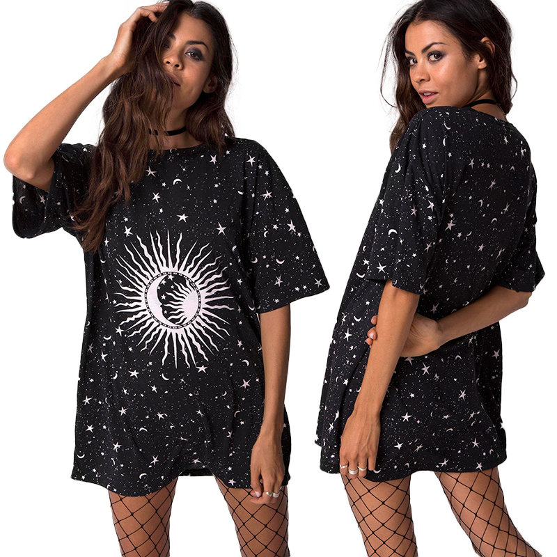 Loose T-shirt for women neck fitted short sleeve shirts women