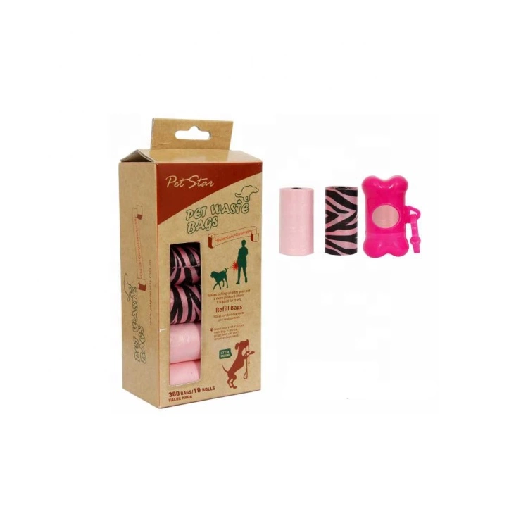 Eco Friendly Easy Tear-Off Dog Waste Poop Bags Dispenser Set