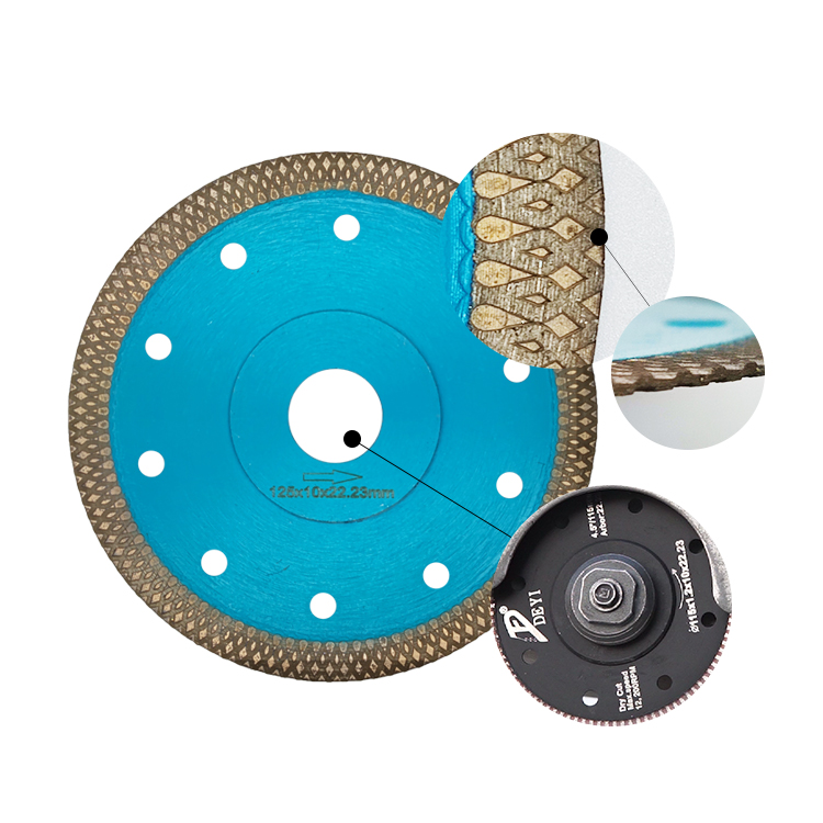 TACAR High Quality Power Tools Circular Ceramic Tile X -The grid Diamond saw blade 5 inch turbo granite cutting disc saw blades