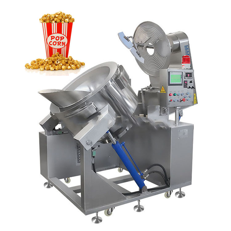 Fully automatic stainless steel body automatic control electric operated popcorn machine