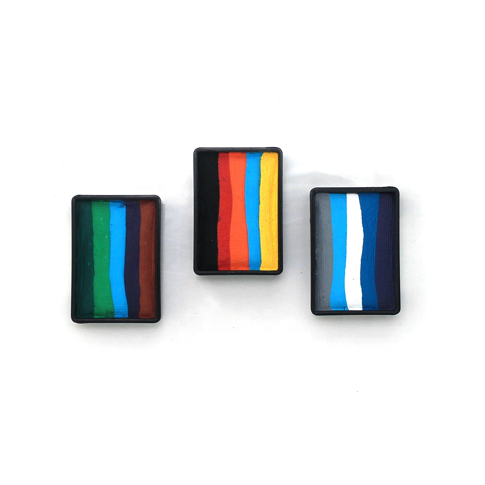 Инструменты для макияжа Rainbow Сплит торт Краски Для Лица Набор Nail Art бодиарт с вашим собственным логотипом
