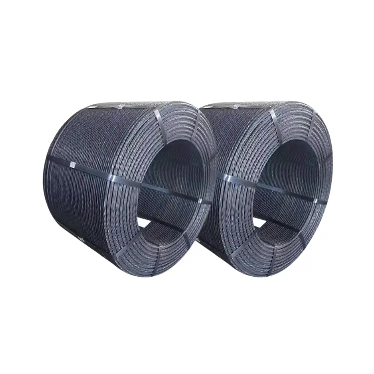 Pc Wire Best Selling Guaranteed Quality 12.7mm 15.24mm PC Stranded Galvanized Steel Wire Rope For Building Materials