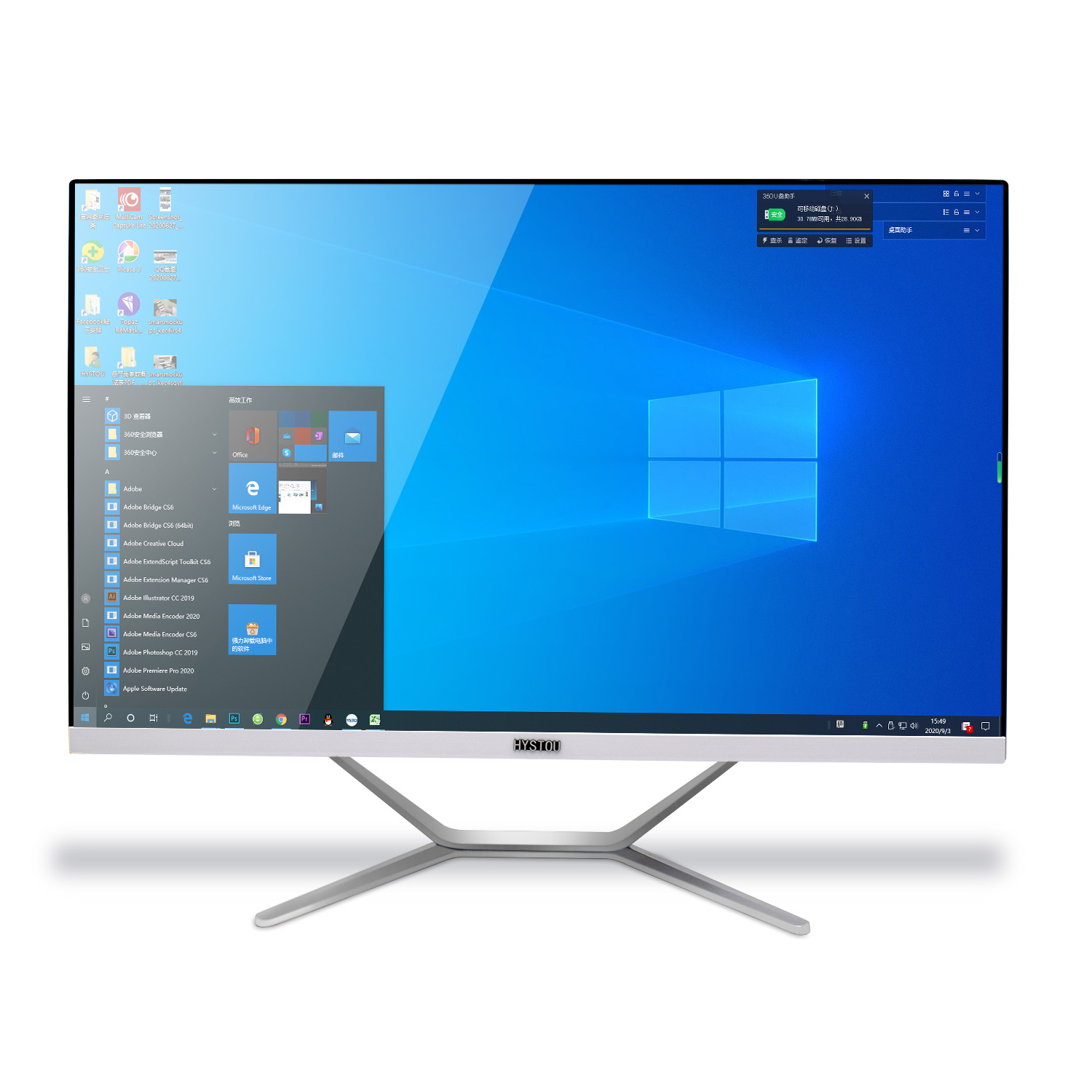 Игровой компьютер Barebone 27 дюймов i5 10400F, персонализированный игровой пк Aio 27 дюймов