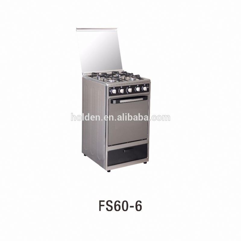 FS60-6 600 мм ширина островного типа Тип электричества-двойная газовая печь цели и 4 конфорки