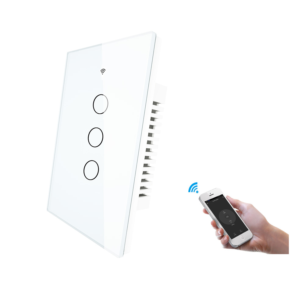 Умный настенный сенсорный выключатель MOES ZigBee, только живой провод и живой + нейтральный провод, не нужен конденсатор, SmartLife Tuya Alexa Google