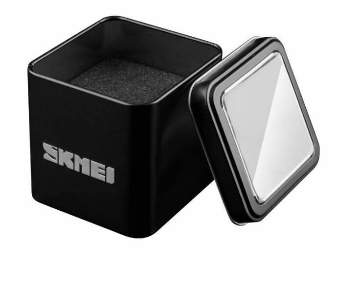SKMEI завод часов рекламная оптовая упаковка коробка и SKMEI бренд наручные часы гарантийный талон металлическая коробка бумажная подарочная коробка