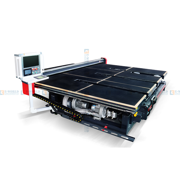 Hot sales automatic label pasting glass cutting machine