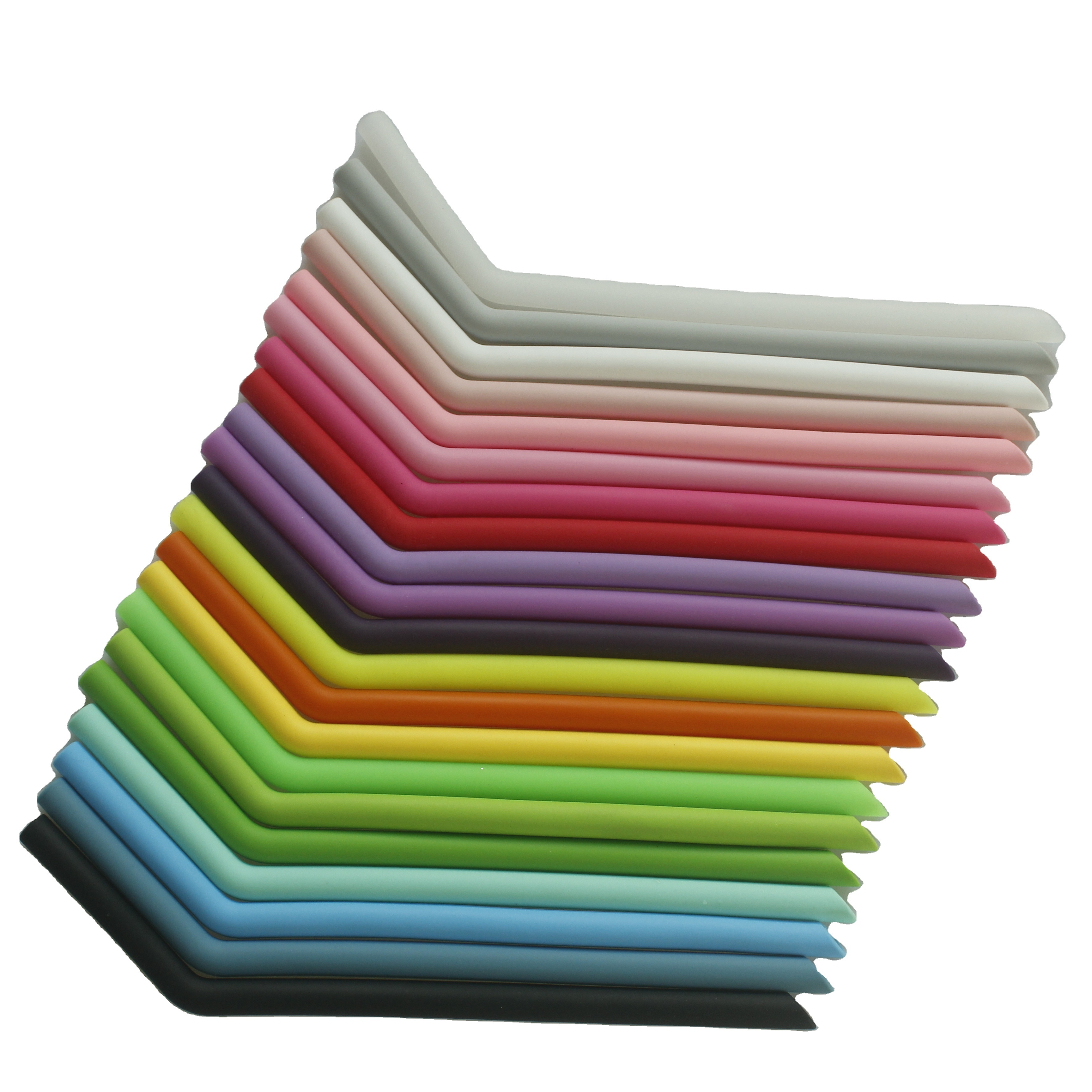 Hot Selling 250mm Food Grade Silicone Straw Reusable Bent Collapsible Silicone Straw
