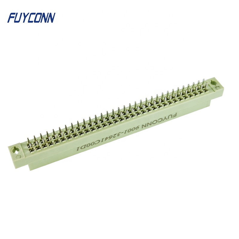 2 ряда 64 pin вертикальный PCB женский DIN41612 разъем, прямые pcb 2 * 32pin 64pin евро 41612 разъем с легкого типа терминалы