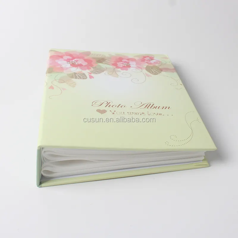 Wholesale custom design paper cover fancy 4x6 photo album