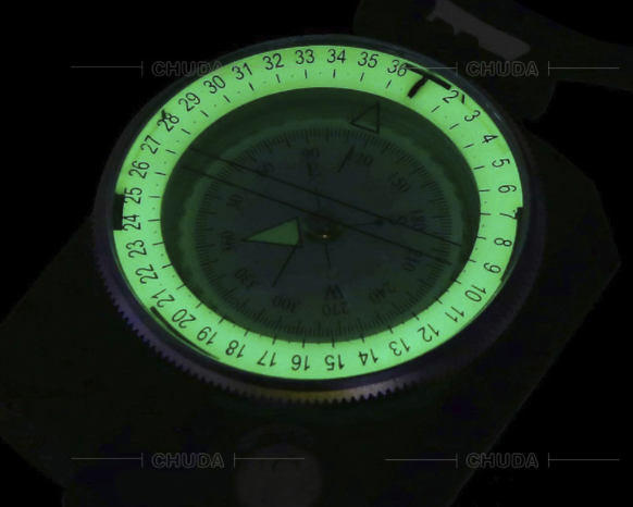 Multifunctional Waterproof Military Metal Army Compass with Inclinometer for Camping, Hiking and Outdoor