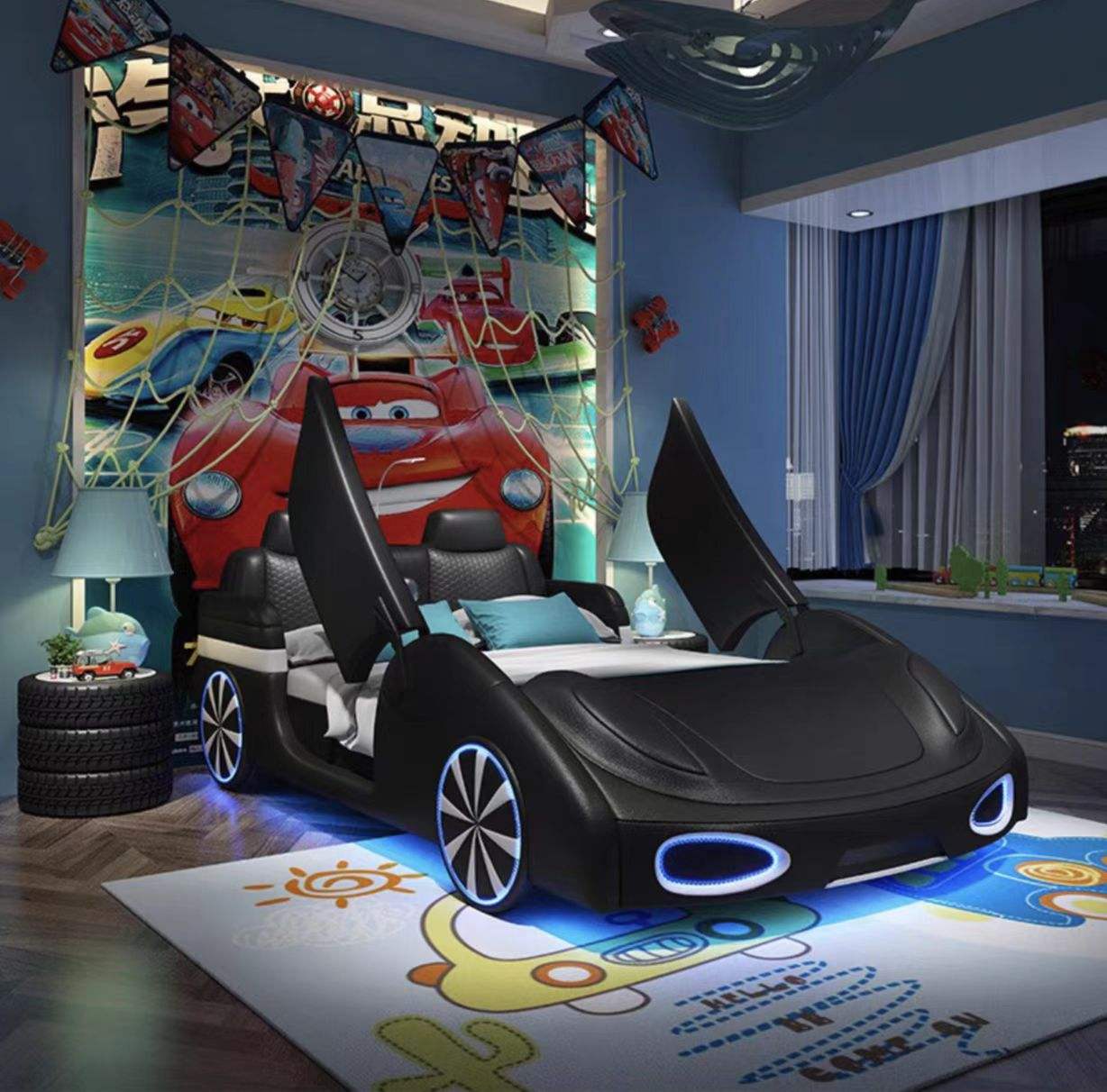 SMC-21 Wholesale factory direct new children's car bed multi-size optional cost-effective boys and girls beds