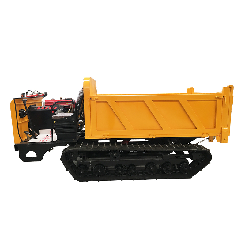 Best Cheap Mini Dumper Crawler Tracked Dumper CE 1t Loading