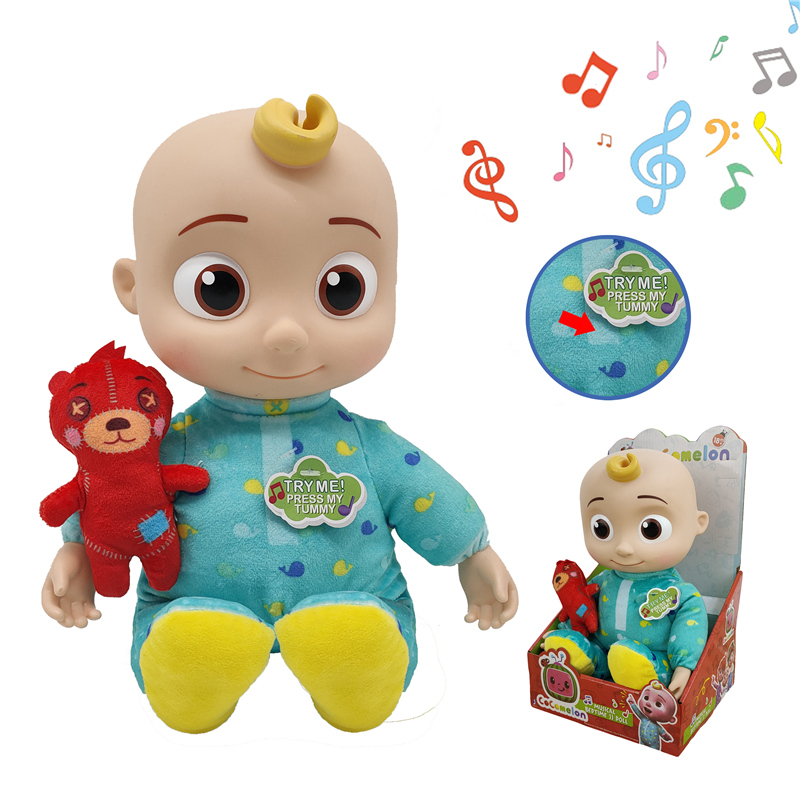 2021 Baby JoJo Boy plastic cocomelon jj doll cocomelon Musical Doll Animation toys for gifts