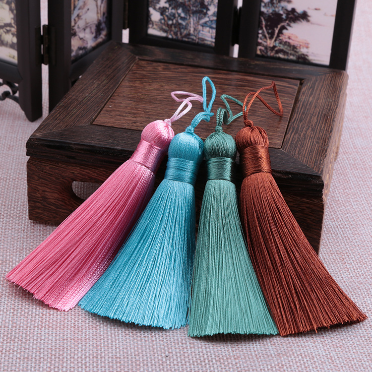 free sample 700 colors large cotton tassels ,custom 8cm cotton tassel