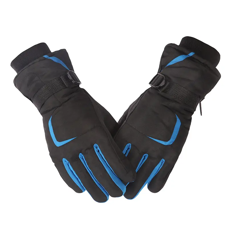 manufacturers fashion winter gloves black custom logo long mittens warm gloves