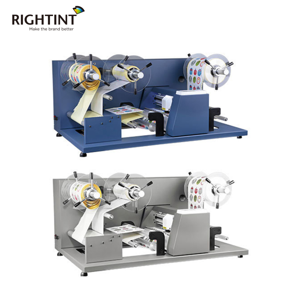 Easy to operate automatic positioning and cutting roll to roll label die cutter